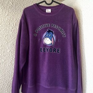 Disney Purple Eeyore Fleece Top